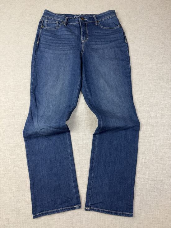 Gloria Vanderbilt Denim - Gloria Vanderbilt Amanda Womens Jeans 6 Short Rail Straight Slimming Stretch